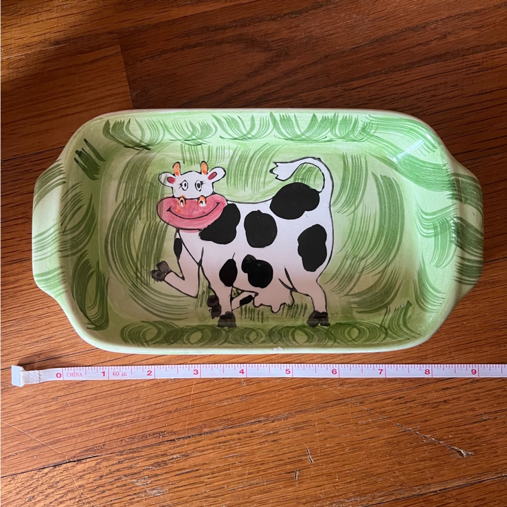 🎉5/$25 🐄Ceramic Cow Trinket Tray
